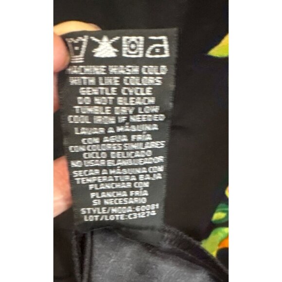 Ronni Nicole Black Floral‎ Sleeveless Sheath Dress Size 12 Vibrant Summer Garden - Picture 3 of 7